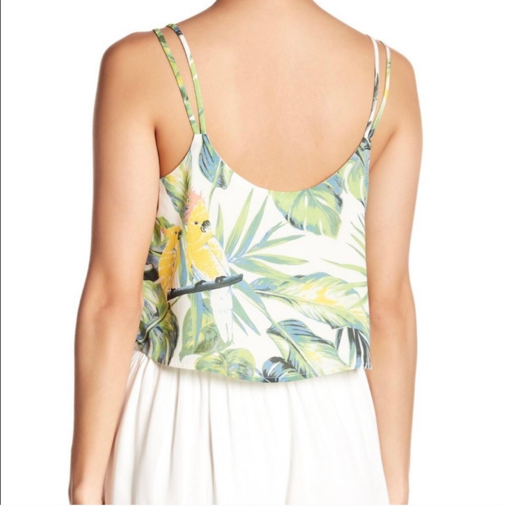 June & Hudson Tropical Cropped Tank Top - Picture 8 of 8